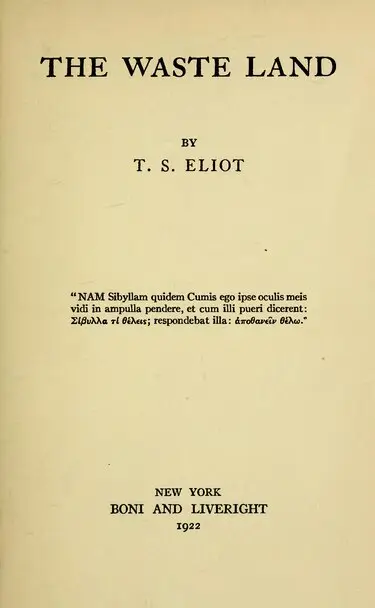 The Waste Land by T.S.Eliot